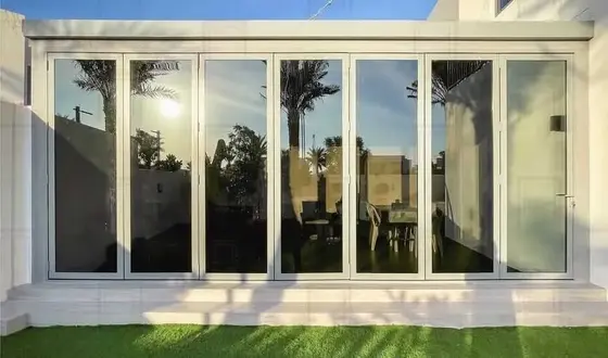 Double glazing windows in a modern home