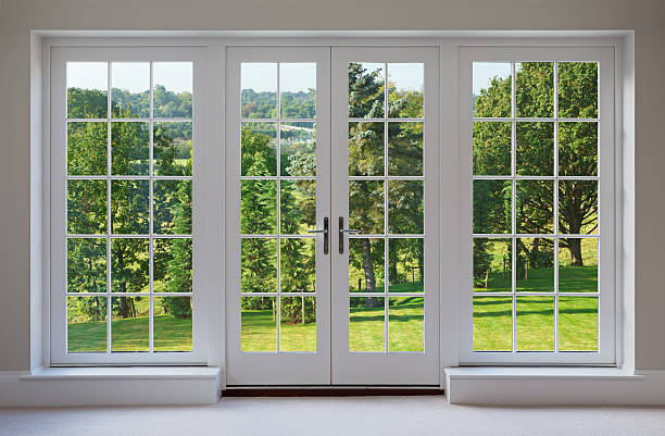 Double glazing windows in a modern home