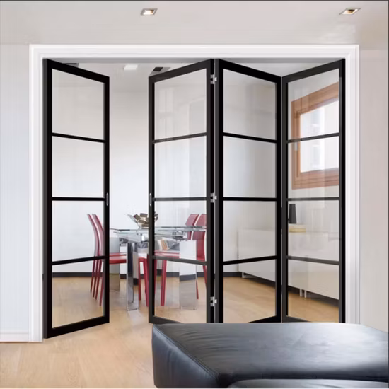 Bi-fold aluminium door detail